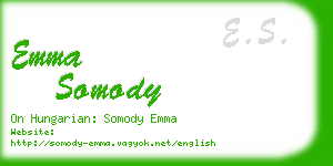 emma somody business card